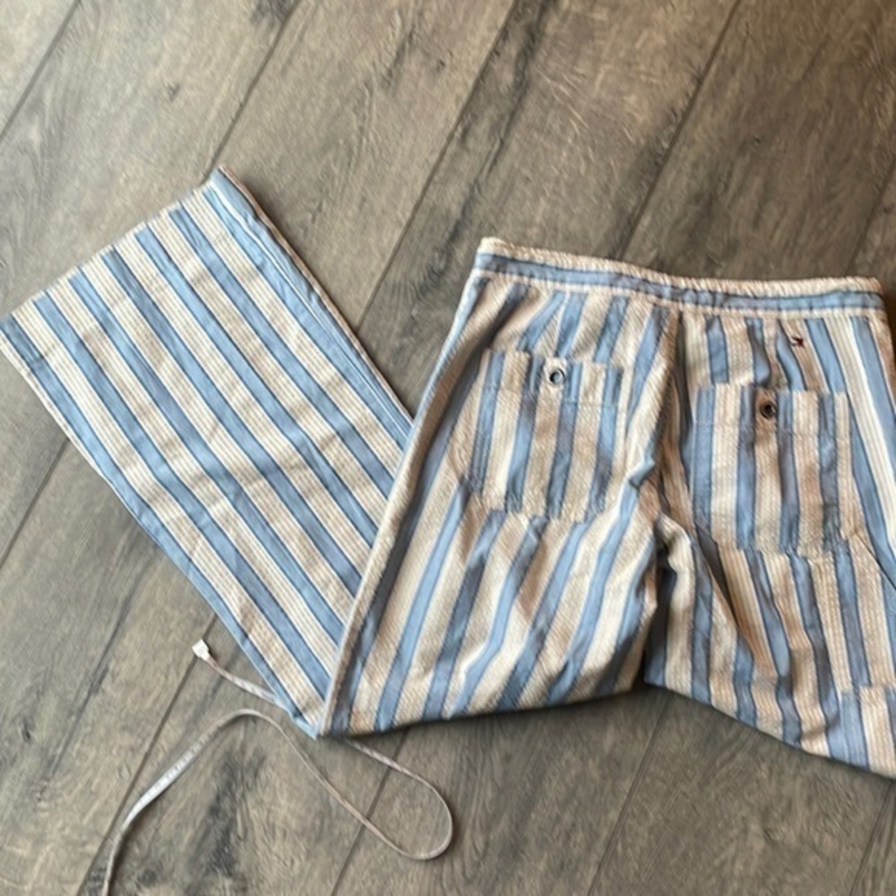Tommy Hilfiger pants size 2 Striped casual drawstring pants - Picture 2 of 7
